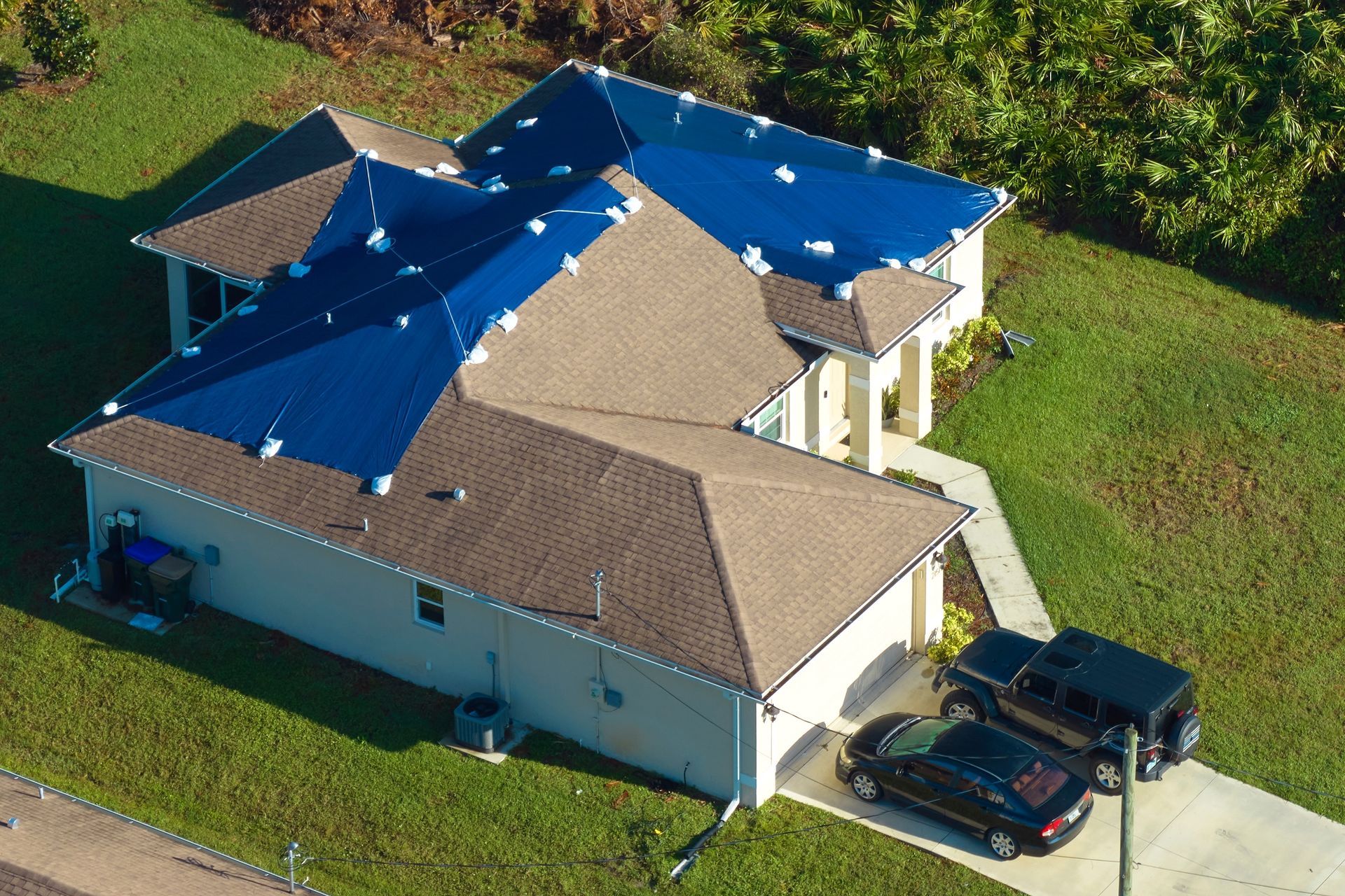 Roof repair in progress in Gainesville, FL — North Wood's Roofing