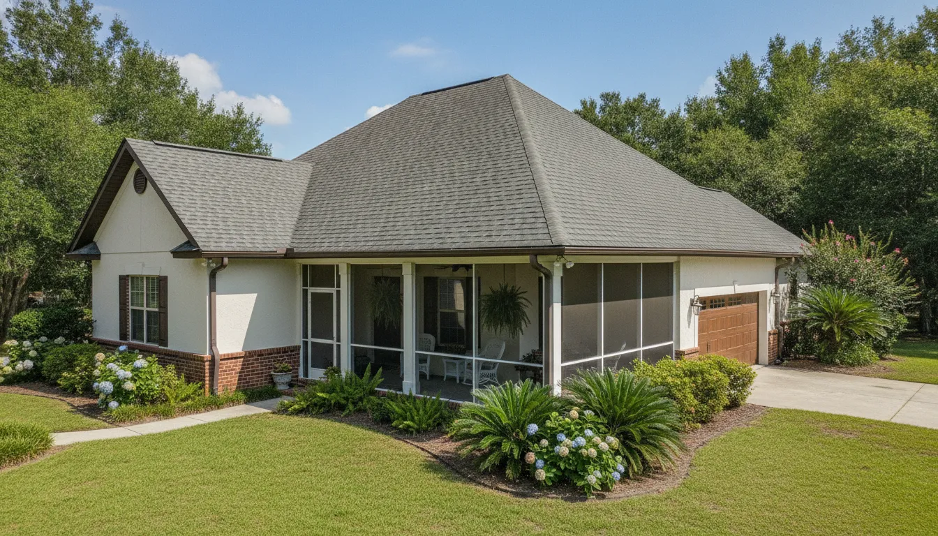 North Florida home with a residential roof in daylight