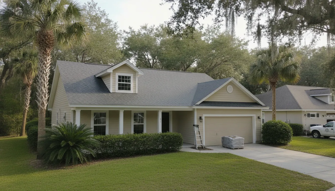 North Florida home with a newly installed residential roof